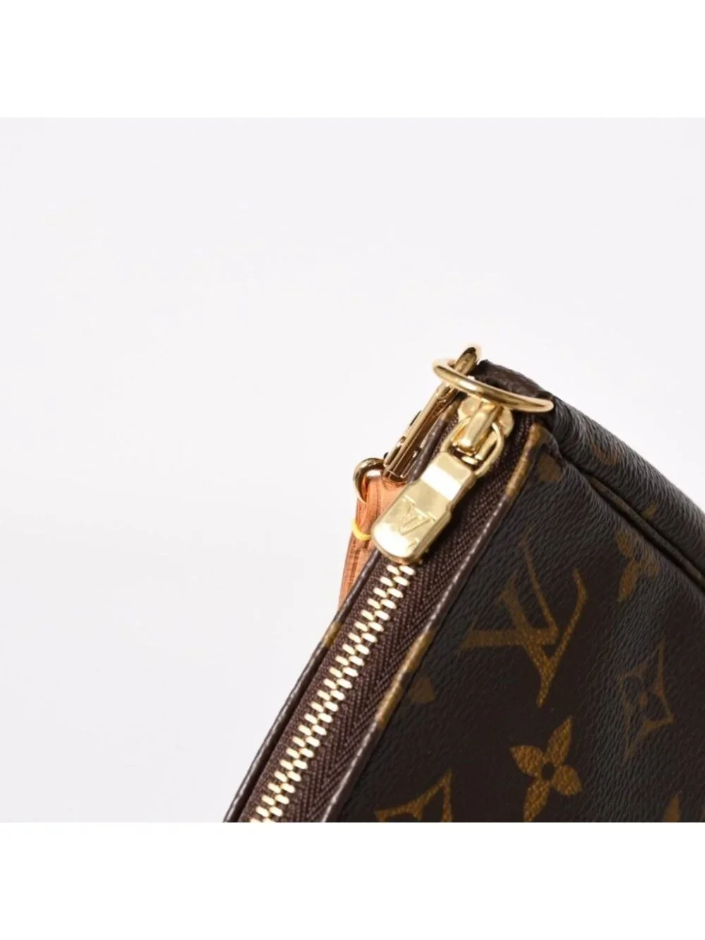 Louis Vuitton Pochette Accessoires Pouch Monogram Brown Leather